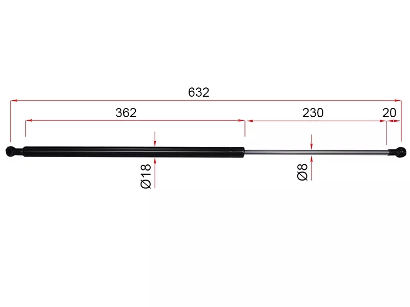 Амортизатор капота Toyota Land Cruiser (J200) 07-21 / Lexus LX 07-23 (Справа=Слева) - Артикул ST5344069085 - Производитель Sat - Фото, Отзывы, Цены 