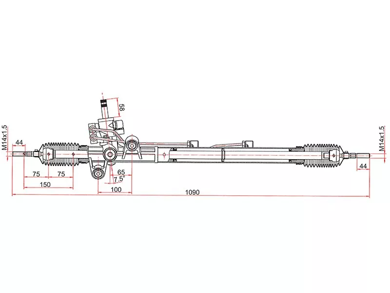 Рейка рулевая HONDA ACCORD 2,4 LHD 03 - Артикул ST53601SDAA04 - Производитель Sat - Фото, Отзывы, Цены 