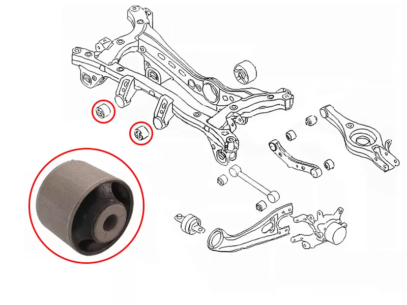 Сайлентблок редуктора Hyundai Creta 15-21 / ix35 09-15 - Артикул ST539122E200 - Производитель Sat - Фото, Отзывы, Цены 