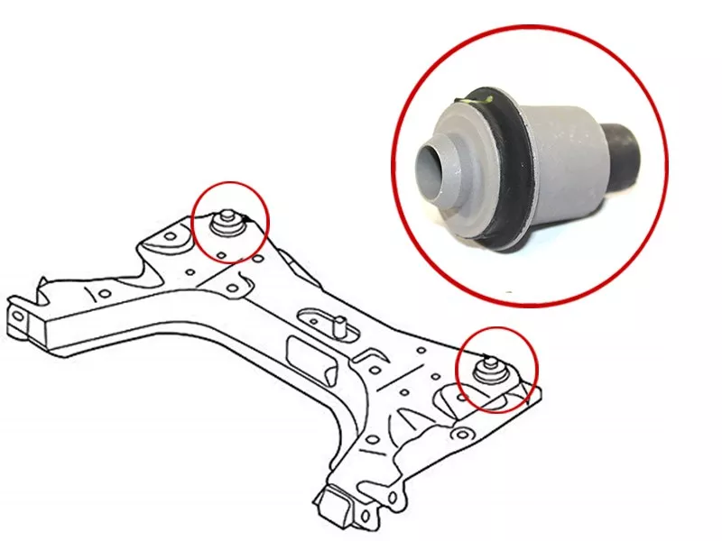 Сайлентблок подрамника Nissan March 02-10 / Note 05-13 - Артикул ST54400EM30B - Производитель Sat - Фото, Отзывы, Цены 