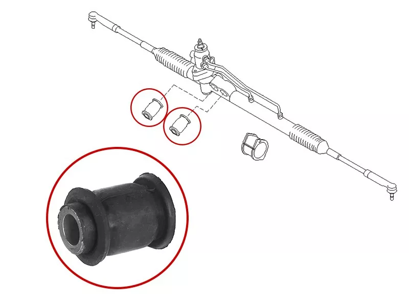 Сайлентблок рулевой рейки Nissan Cefiro 98-03 / Maxima 95-00 - Артикул ST544445Y500B - Производитель Sat - Фото, Отзывы, Цены 