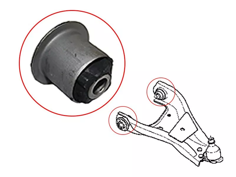 Сайлентблок рычага Nissan Terrano 14-22 / Renault Duster 10-21 - Артикул ST545001535BU - Производитель Sat - Фото, Отзывы, Цены 
