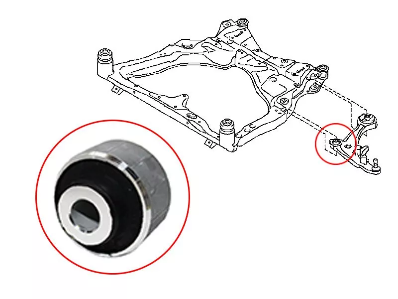 Сайлентблок рычага Nissan Juke 10-20 / Leaf 09-17 - Артикул ST545011KA0B - Производитель Sat - Фото, Отзывы, Цены 