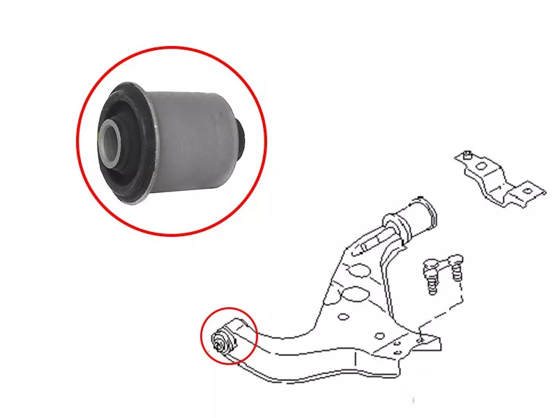 Сайлентблок рычага Nissan Pathfinder 95-04 / Terrano 95-02 - Артикул ST545600W000 - Производитель Sat - Фото, Отзывы, Цены 