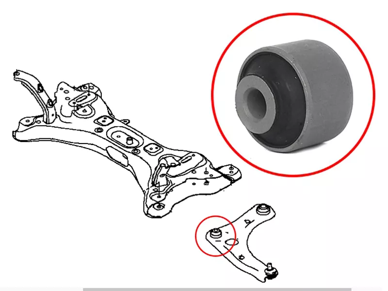 Сайлентблок рычага Nissan March 10-22 / Note 12-20 - Артикул ST545601HJ0A - Производитель Sat - Фото, Отзывы, Цены 
