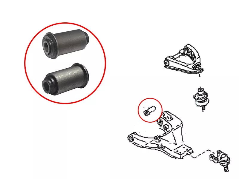 Сайлентблок рычага Mitsubishi Freeca 97-08 / Nissan Atlas F 92-02 - Артикул ST5456022T10 - Производитель Sat - Фото, Отзывы, Цены 