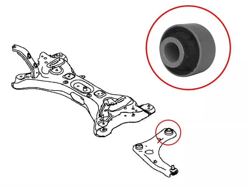 Сайлентблок рычага Nissan March 10-22 / Note 12-20 - Артикул ST545701HJ0A - Производитель Sat - Фото, Отзывы, Цены 