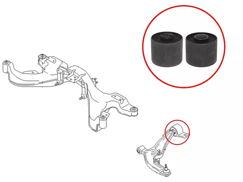 Сайлентблок рычага Nissan Cefiro 98-03 / Maxima 95-00 - Артикул ST545702Y411B - Производитель Sat - Фото, Отзывы, Цены 