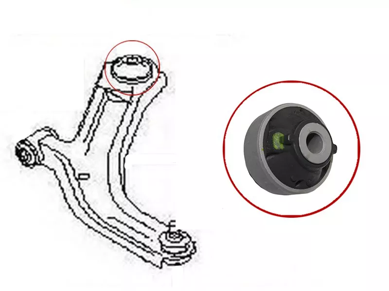 Сайлентблок рычага Nissan AD 06-16 / Juke 10-20 - Артикул ST54570ED50A - Производитель Sat - Фото, Отзывы, Цены 