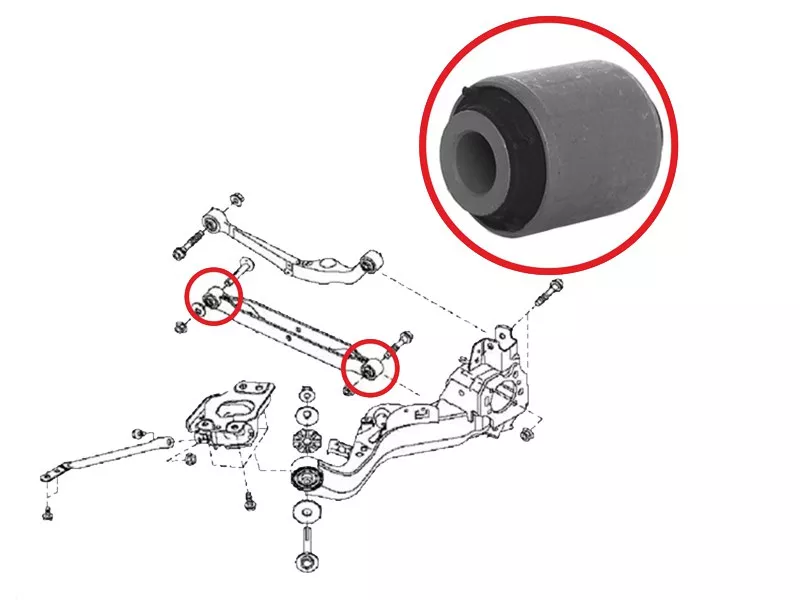 Сайлентблок рычага Nissan Juke 10-20 / Qashqai 06-22 - Артикул ST55110JG000B - Производитель Sat - Фото, Отзывы, Цены 