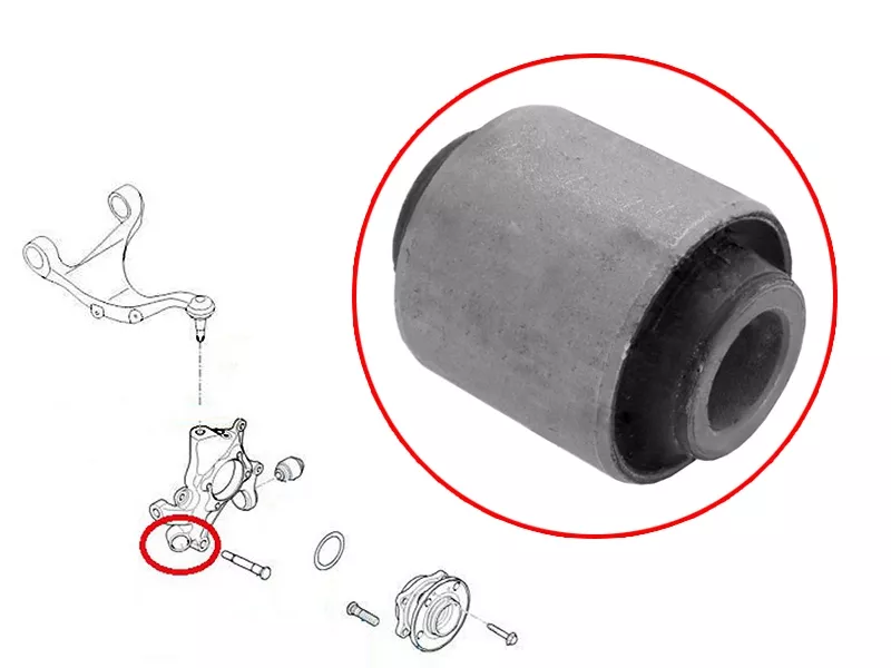 Сайлентблок цапфы Hyundai Santa Fe 05-12 / Sonata 04-10 - Артикул ST551182B000 - Производитель Sat - Фото, Отзывы, Цены 