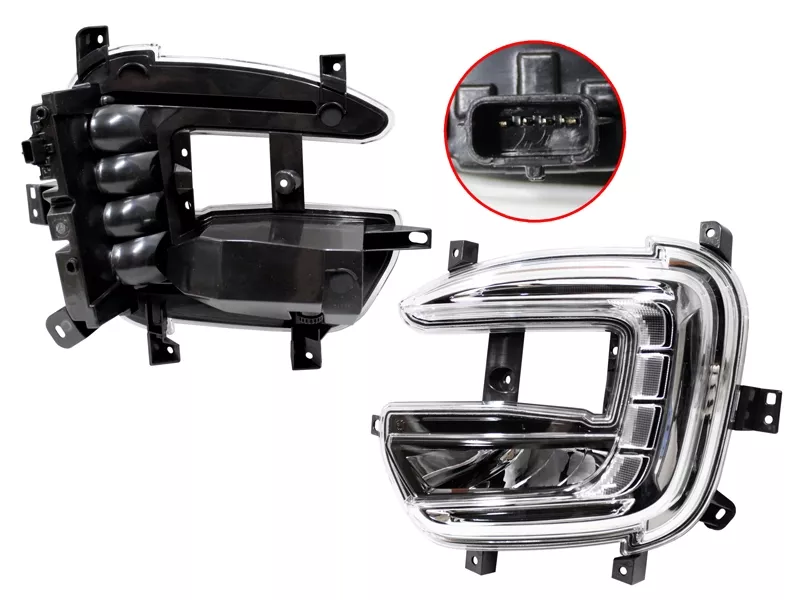 Фара противотуманная (Слева/ LED/ ДХО) Renault Kaptur 16-22 - Артикул ST55120U2L - Производитель Sat - Фото, Отзывы, Цены 