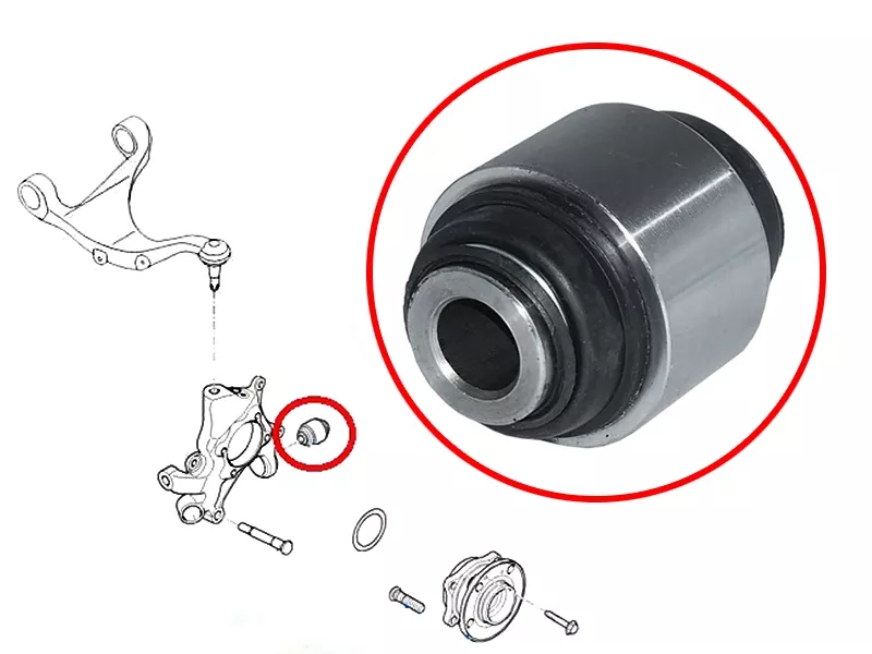 Сайлентблок цапфы Hyundai Elantra 06-12 / Santa Fe 05 - Артикул ST551304D000 - Производитель Sat - Фото, Отзывы, Цены 