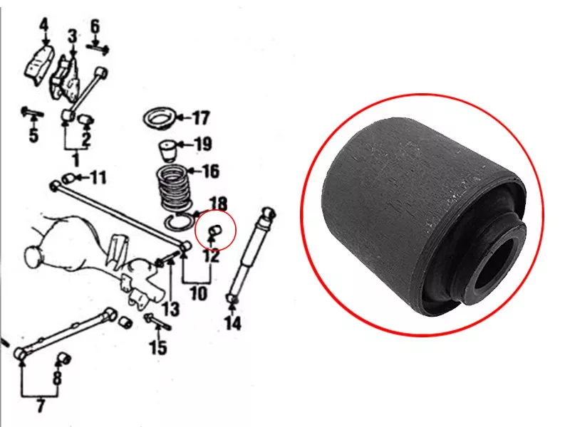 Сайлентблок рычага Nissan Pathfinder 95-04 / Terrano 95-02 - Артикул ST5513511C00 - Производитель Sat - Фото, Отзывы, Цены 