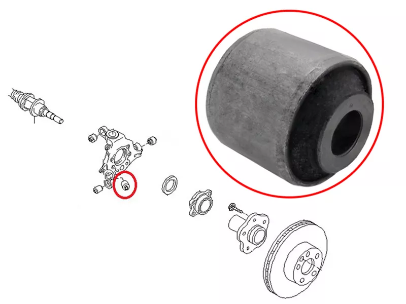 Сайлентблок цапфы Infiniti FX35 08-12 / Nissan Murano 07-22 - Артикул ST55148AL500 - Производитель Sat - Фото, Отзывы, Цены 