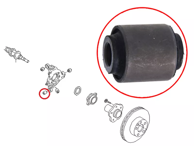 Сайлентблок цапфы Nissan Teana 08-14 / Infiniti M35 04-08 - Артикул ST551527Y000 - Производитель Sat - Фото, Отзывы, Цены 