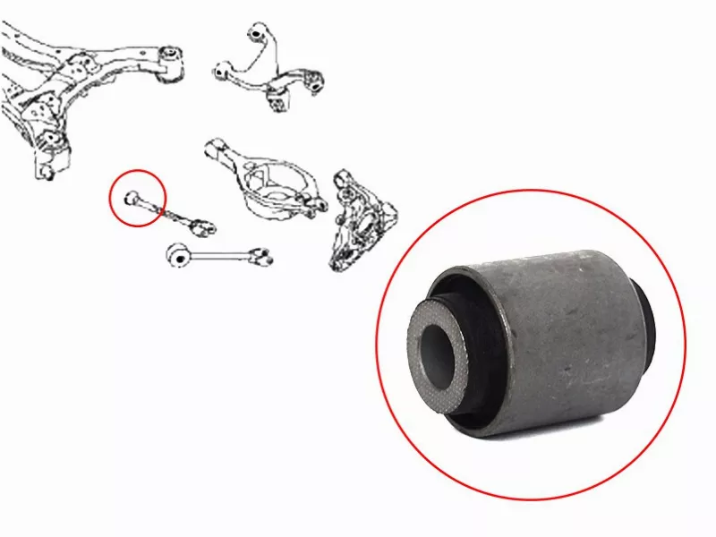 Сайлентблок Nissan Almera 95-00 / Murano 02-16 - Артикул ST55153JN01A - Производитель Sat - Фото, Отзывы, Цены 