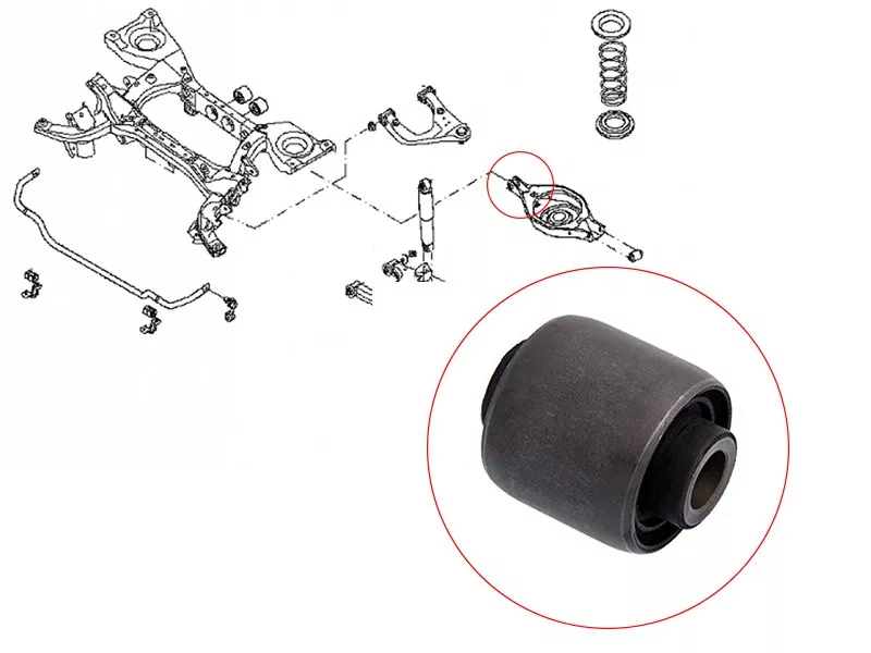 Сайлентблок рычага Nissan Pathfinder 04-14 / Patrol 10-19 - Артикул ST551B0EB300B - Производитель Sat - Фото, Отзывы, Цены 