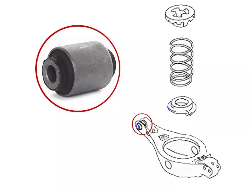 Сайлентблок рычага Nissan Teana 08-14 / Altima 06-12 - Артикул ST551B0JA000 - Производитель Sat - Фото, Отзывы, Цены 