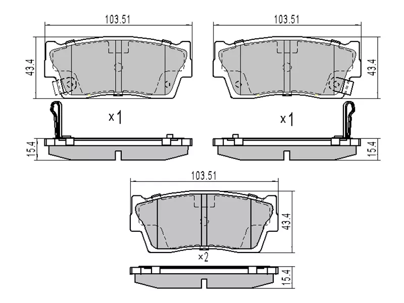 Колодки тормозные (Спереди) Suzuki Escudo 88-00 / Vitara 88-99 - Артикул ST5520063810 - Производитель Sat - Фото, Отзывы, Цены 