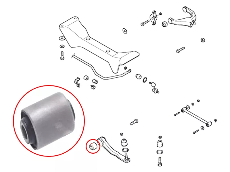 Сайлентблок рычага Hyundai Sonata 98-13 / Kia Magentis 03-06 - Артикул ST5521538000 - Производитель Sat - Фото, Отзывы, Цены 