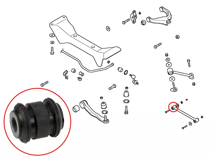 Сайлентблок Hyundai Sonata 98-13 / Kia Magentis 03-06 - Артикул ST5525438000 - Производитель Sat - Фото, Отзывы, Цены 