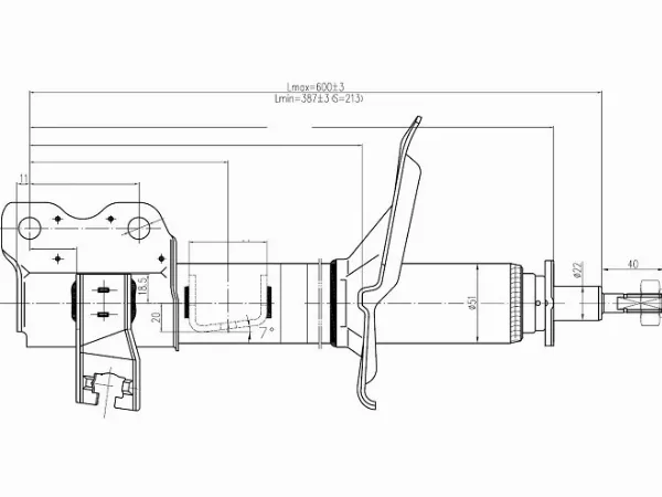 Стойка задняя NISSAN X-TRAIL 00-07 RH - Артикул ST553028H625 - Производитель Sat - Фото, Отзывы, Цены 
