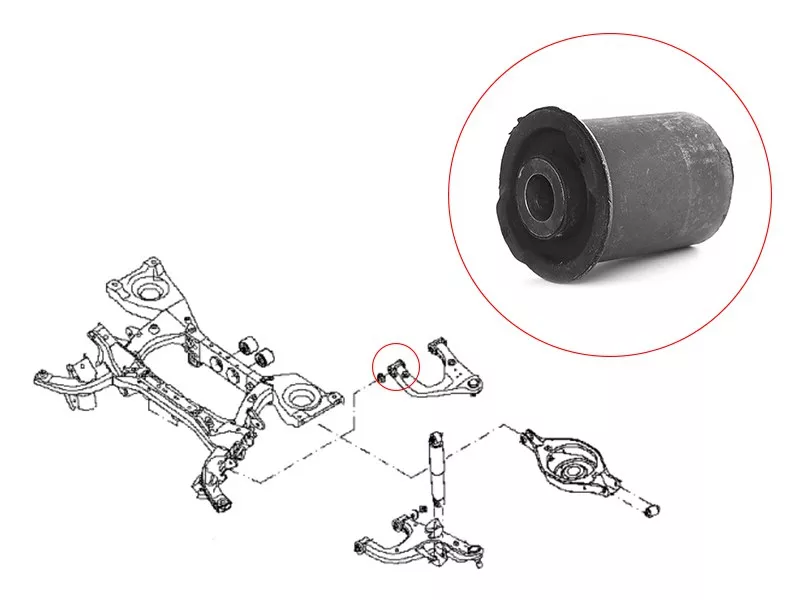 Сайлентблок рычага Nissan Pathfinder 04-14 - Артикул ST55501EB31ABU2 - Производитель Sat - Фото, Отзывы, Цены 