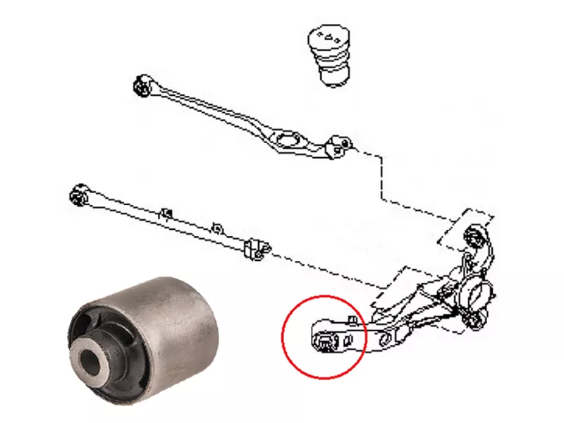 Сайлентблок рычага Nissan AD 99-08 / Wingroad 99-05 - Артикул ST55501WA005B - Производитель Sat - Фото, Отзывы, Цены 