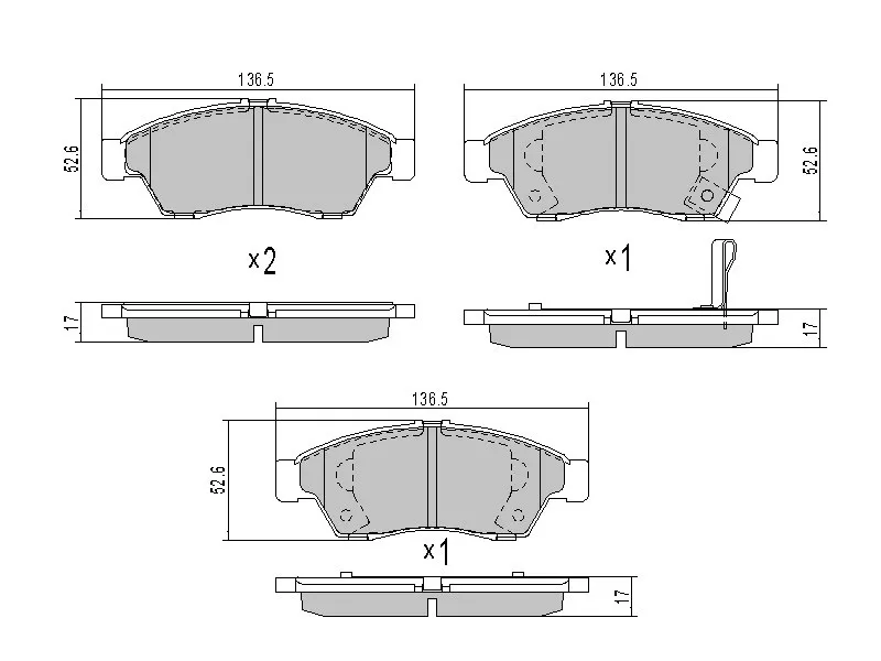 Колодки тормозные (Спереди) Suzuki Aerio 01-07 / Liana 01-07 - Артикул ST5581054G61 - Производитель Sat - Фото, Отзывы, Цены 