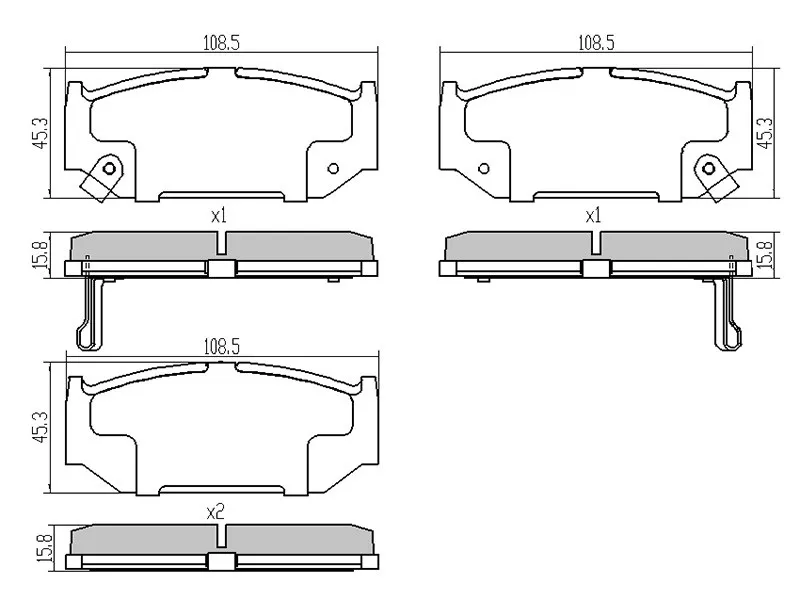 Колодки тормозные (Спереди) Suzuki Swift 03-16 - Артикул ST5581063J00 - Производитель Sat - Фото, Отзывы, Цены 