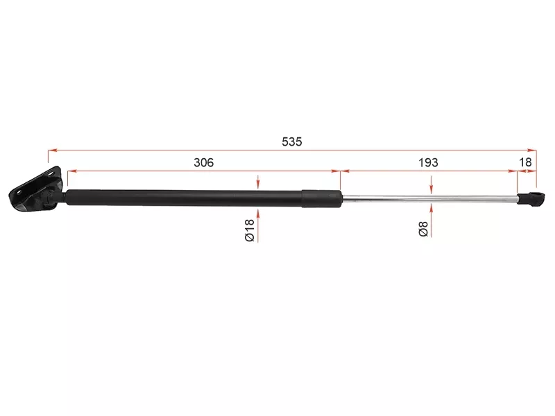Амортизатор крышки багажника Mitsubishi Outlander 12-22 (Справа) - Артикул ST5802A376 - Производитель Sat - Фото, Отзывы, Цены 