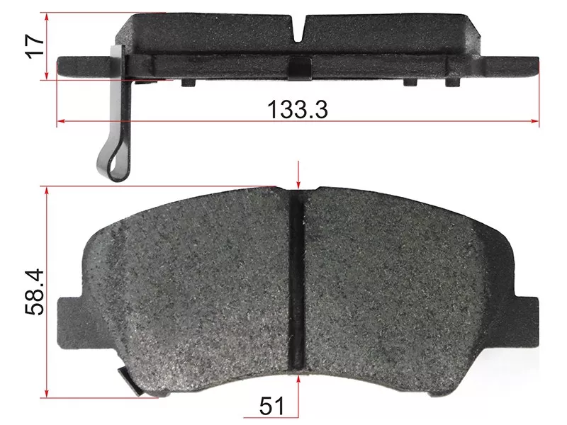 Колодки тормозные (Спереди) Hyundai Creta 15-22 / Elantra 06-16 - Артикул ST581011RA00 - Производитель Sat - Фото, Отзывы, Цены 