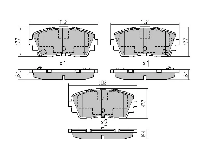 Колодки тормозные (Спереди) Kia Picanto 11-21 - Артикул ST581011YA00 - Производитель Sat - Фото, Отзывы, Цены 
