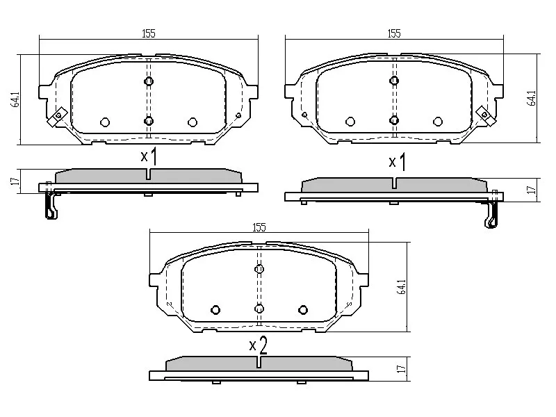 Колодки тормозные (Спереди) Hyundai ix55 06-13 / Veracruz 06-15 - Артикул ST581013JA01 - Производитель Sat - Фото, Отзывы, Цены 