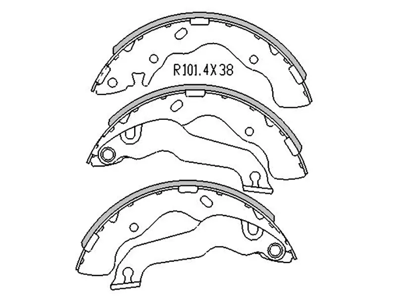 Колодки тормозные задние -ST5830529A10 Sat для HYUNDAI MATRIX