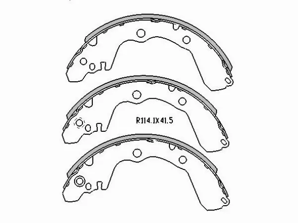 Колодки тормозные задние -ABS0308 Allied Nippon для MITSUBISHI COLT