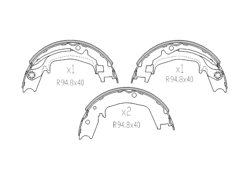 Колодки тормозные барабанные Hyundai Elantra 06-12 / Santa Fe 00-12 - Артикул ST5835038A00 - Производитель Sat - Фото, Отзывы, Цены 
