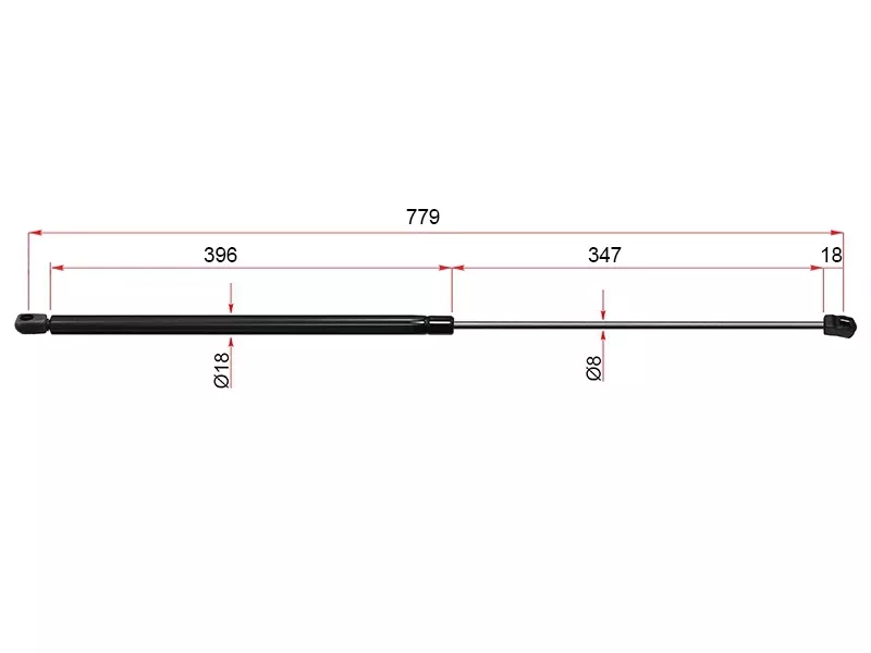 Амортизатор капота Volkswagen Golf 12-19 (Справа=Слева) - Артикул ST5G0823359A - Производитель Sat - Фото, Отзывы, Цены 