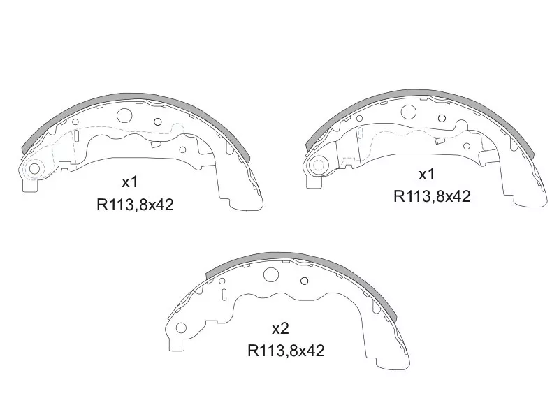 Колодки тормозные задние -ST6001549705 Sat для RENAULT DUSTER, RENAULT KAPTUR