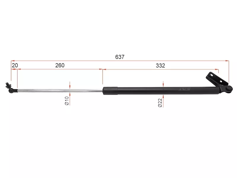 Амортизатор крышки багажника Subaru Forester 97-02 (Справа) - Артикул ST60315FC201 - Производитель Sat - Фото, Отзывы, Цены 