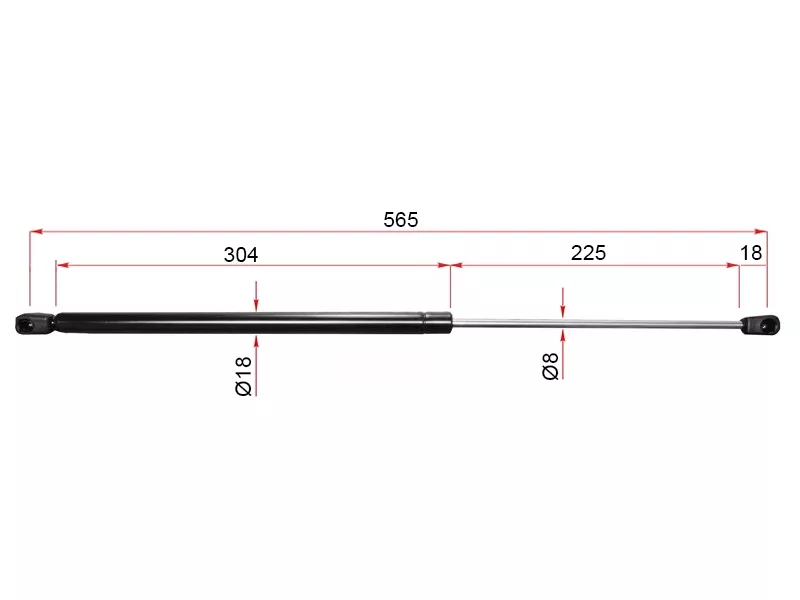 Амортизатор крышки багажника -V2161586 Jett для SUBARU IMPREZA