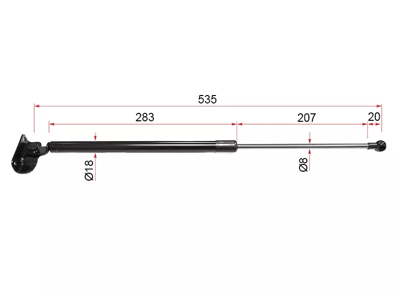 Амортизатор крышки багажника правый -ST63269FG020 Sat для SUBARU IMPREZA