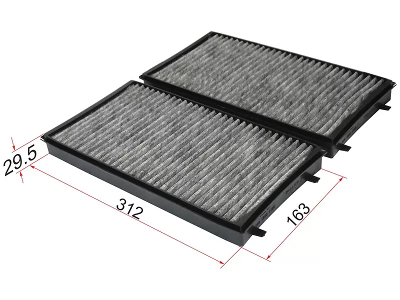 Фильтр салона BMW 7-SERIES E65/E66 01- угольный комплект - Артикул ST64119272643 - Производитель Sat - Фото, Отзывы, Цены 