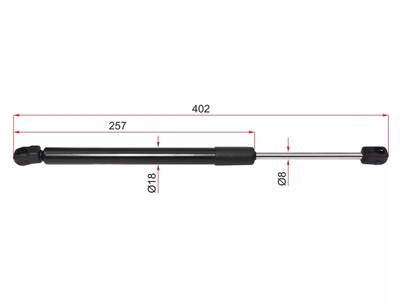 Амортизатор капота Nissan Murano 07-16 (Справа=Слева) - Артикул ST654701AA0A - Производитель Sat - Фото, Отзывы, Цены 