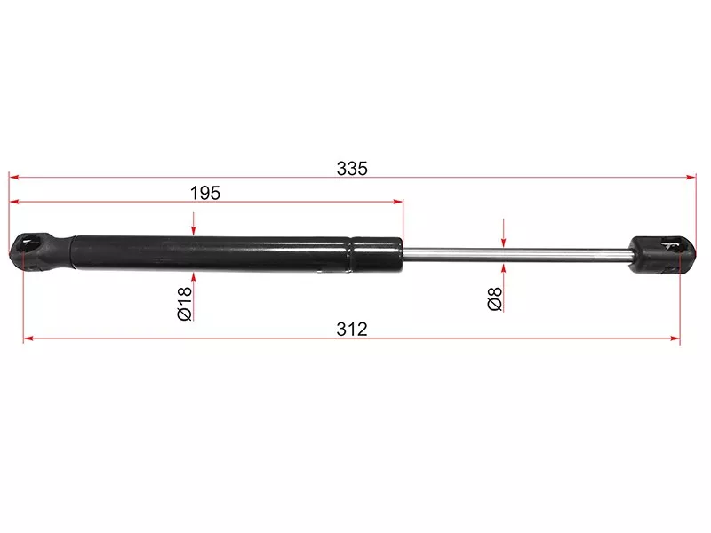 Амортизатор капота Infiniti FX35 08-12 / FX30d 10-13 / FX37 08-13 / FX50 08-13 (Справа=Слева) - Артикул ST654701CA0A - Производитель Sat - Фото, Отзывы, Цены 