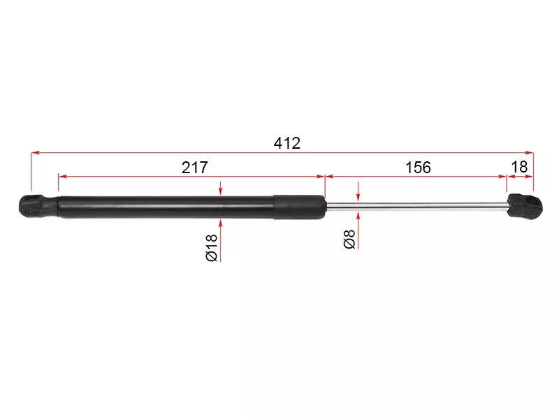 Амортизатор капота Nissan Teana 14-20 (Справа=Слева) - Артикул ST654703TS0A - Производитель Sat - Фото, Отзывы, Цены 