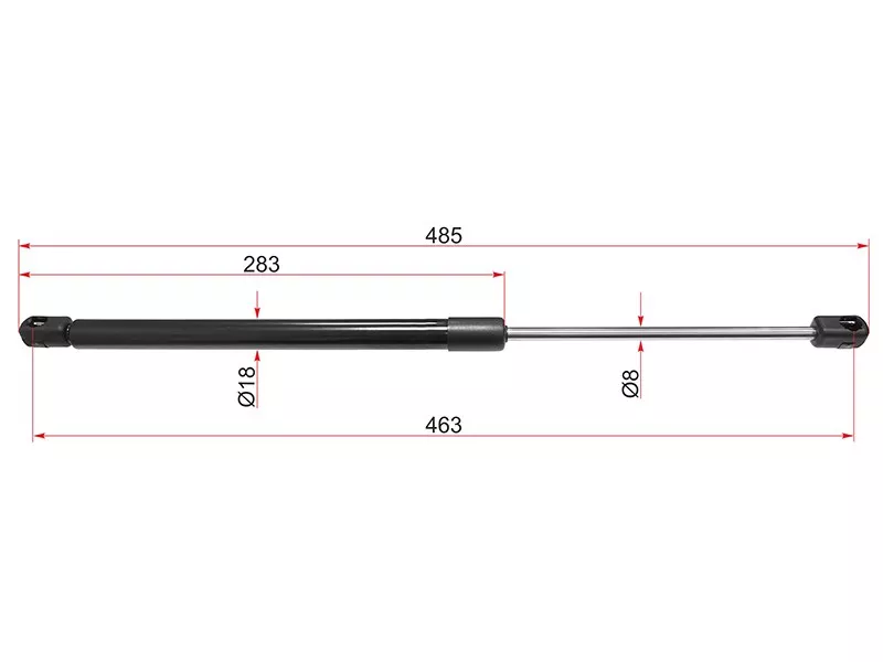 Амортизатор капота Nissan Patrol 10-19 (Слева) - Артикул ST654711LB0A - Производитель Sat - Фото, Отзывы, Цены 