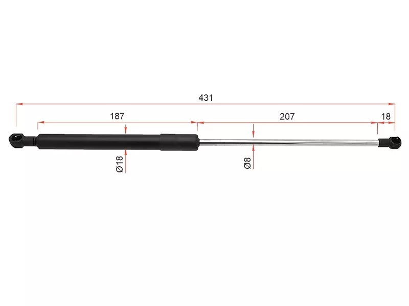 Амортизатор капота Nissan Teana 03-08 (Справа=Слева) - Артикул ST654719Y000 - Производитель Sat - Фото, Отзывы, Цены 