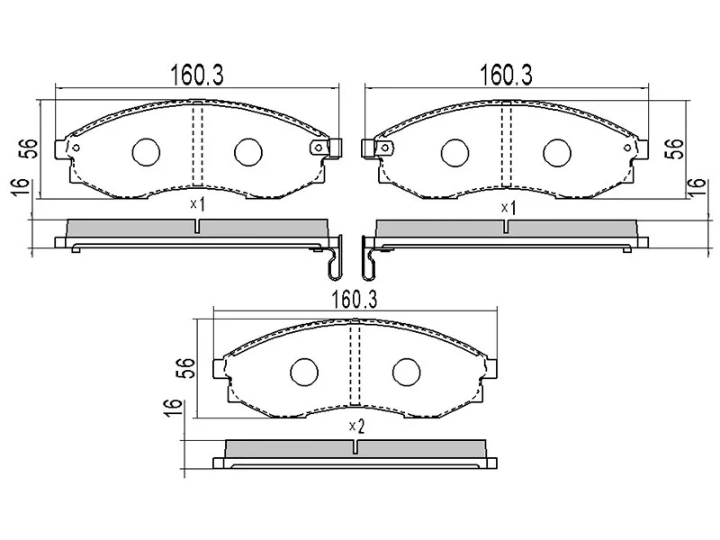 Колодки тормозные (Спереди) SsangYong Istana 95-04 - Артикул ST6614203021 - Производитель Sat - Фото, Отзывы, Цены 